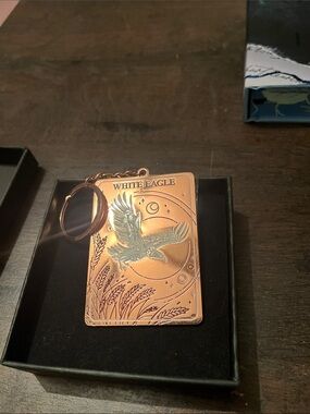 Owlcrate Rose Gold Metal Keychain with box- The Shepard King Series